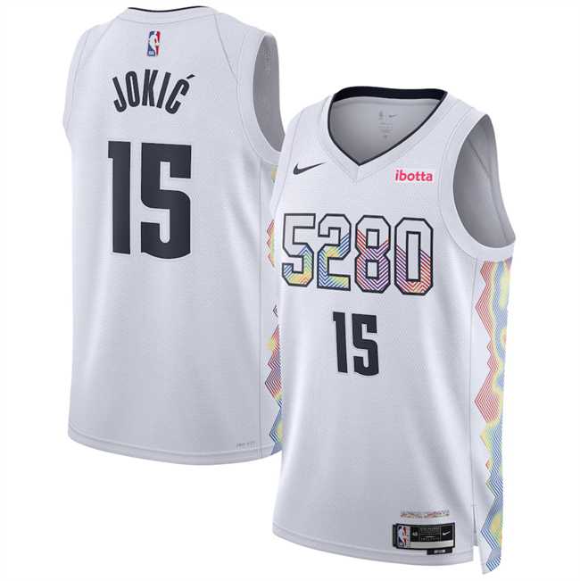 Men's Denver Nuggets #15 Nikola Jokic White 2024-25 City Edition Stitched Jersey Dzhi,We sell and wholesale Men's Denver Nuggets #15 Nikola Jokic White 2024-25 City Edition Stitched Jersey Dzhi on line form chian!